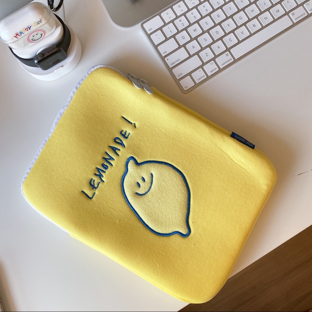 iPad Case Pouch Lemon Cartoon Handmade Sleeve Bag 11inch | Gifts For Her